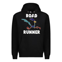 Black Road Runner Beep Beep Premium Hoodie - linhVisuals