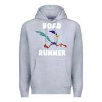 Heather Grey Road Runner Beep Beep Premium Hoodie - linhVisuals