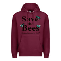 Burgundy save the bees   tyler the creator Premium Hoodie - linhVisuals