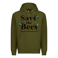 Army Green save the bees   tyler the creator Premium Hoodie - linhVisuals