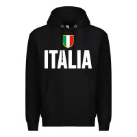 Black italia soccer jersey Premium Hoodie - linhVisuals