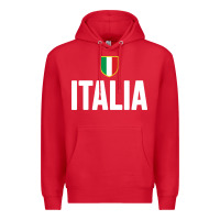 Red italia soccer jersey Premium Hoodie - linhVisuals