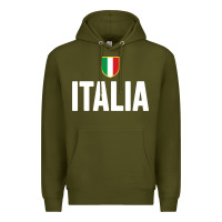 Army Green italia soccer jersey Premium Hoodie - linhVisuals