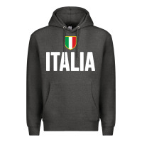 Charcoal Heather italia soccer jersey Premium Hoodie - linhVisuals