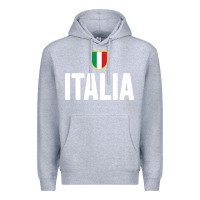 Heather Grey italia soccer jersey Premium Hoodie - linhVisuals