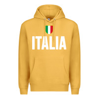 Mustard italia soccer jersey Premium Hoodie - linhVisuals