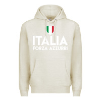 Oatmeal Heather italia soccer jersey Premium Hoodie - linhVisuals