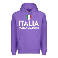 Purple italia soccer jersey Premium Hoodie - linhVisuals