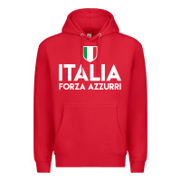 Red italia soccer jersey Premium Hoodie - linhVisuals