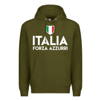 Army Green italia soccer jersey Premium Hoodie - linhVisuals