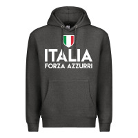 Charcoal Heather italia soccer jersey Premium Hoodie - linhVisuals