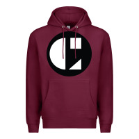 Burgundy cornish college of the arts Premium Hoodie - linhVisuals