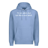 Colony Blue i'm an adult, but not like Premium Hoodie - linhVisuals