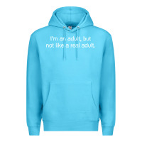Ocean Blue i'm an adult, but not like Premium Hoodie - linhVisuals