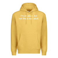 Antique Gold i'm an adult, but not like Premium Hoodie - linhVisuals