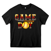 Black game day softball Heavy Core Tee - FaDigitalArtStudio