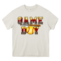 Cream game day softball Heavy Core Tee - FaDigitalArtStudio