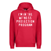 Cardinal i'm in the witness protection program Premium Hoodie - linhVisuals