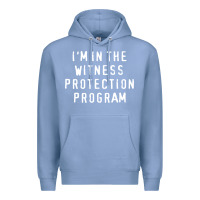 Colony Blue i'm in the witness protection program Premium Hoodie - linhVisuals