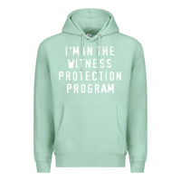 Seafoam i'm in the witness protection program Premium Hoodie - linhVisuals