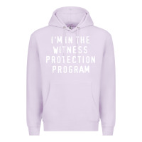 Lilac i'm in the witness protection program Premium Hoodie - linhVisuals