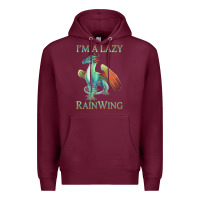 Burgundy Chill Rainwing Dragon Retro Fan Tee Wings of Fire Premium Hoodie - linhVisuals