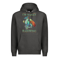 Charcoal Heather Chill Rainwing Dragon Retro Fan Tee Wings of Fire Premium Hoodie - linhVisuals