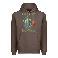 Coffee Chill Rainwing Dragon Retro Fan Tee Wings of Fire Premium Hoodie - linhVisuals