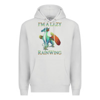 Dove Grey Chill Rainwing Dragon Retro Fan Tee Wings of Fire Premium Hoodie - linhVisuals