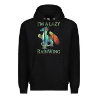 Black Chill Rainwing Dragon Retro Fan Tee Wings of Fire Premium Hoodie - linhVisuals