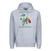 Heather Grey Chill Rainwing Dragon Retro Fan Tee Wings of Fire Premium Hoodie - linhVisuals