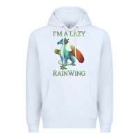 White Chill Rainwing Dragon Retro Fan Tee Wings of Fire Premium Hoodie - linhVisuals