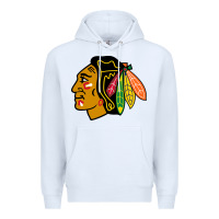White the  blackhawks Premium Hoodie - linhVisuals