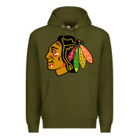 Army Green the  blackhawks Premium Hoodie - linhVisuals