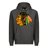 Charcoal Heather the  blackhawks Premium Hoodie - linhVisuals