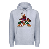 Heather Grey the  coyotes Premium Hoodie - linhVisuals