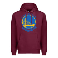 Burgundy Golden state Premium Hoodie - linhVisuals