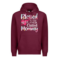 Burgundy blessed to be called mommy t  shirt blessed to be called mommy lovely Premium Hoodie - linhVisuals