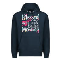 Navy blessed to be called mommy t  shirt blessed to be called mommy lovely Premium Hoodie - linhVisuals