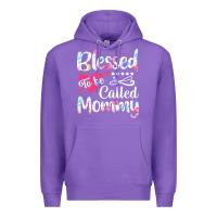 Purple blessed to be called mommy t  shirt blessed to be called mommy lovely Premium Hoodie - linhVisuals