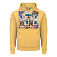 Vintage Mustard american mama Vintage Hoodie - BarkalooDesign