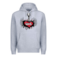 Heather Grey the school of rock new vector Premium Hoodie - linhVisuals