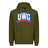 Army Green uwg wolves Premium Hoodie - linhVisuals