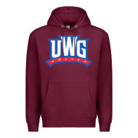 Burgundy uwg wolves Premium Hoodie - linhVisuals