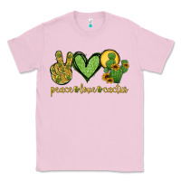 Bubblegum Pink peace love cactus Classic Tee - Jasminsmagicworld