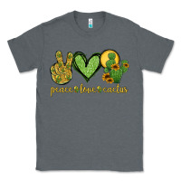 Charcoal Heather peace love cactus Classic Tee - Jasminsmagicworld