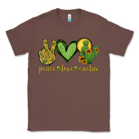Chestnut peace love cactus Classic Tee - Jasminsmagicworld
