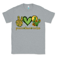 Heather Grey peace love cactus Classic Tee - Jasminsmagicworld