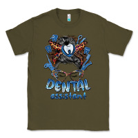 Army Green dental assistant messy bun Classic Tee - BarkalooDesign