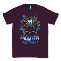 Plum dental assistant messy bun Classic Tee - BarkalooDesign